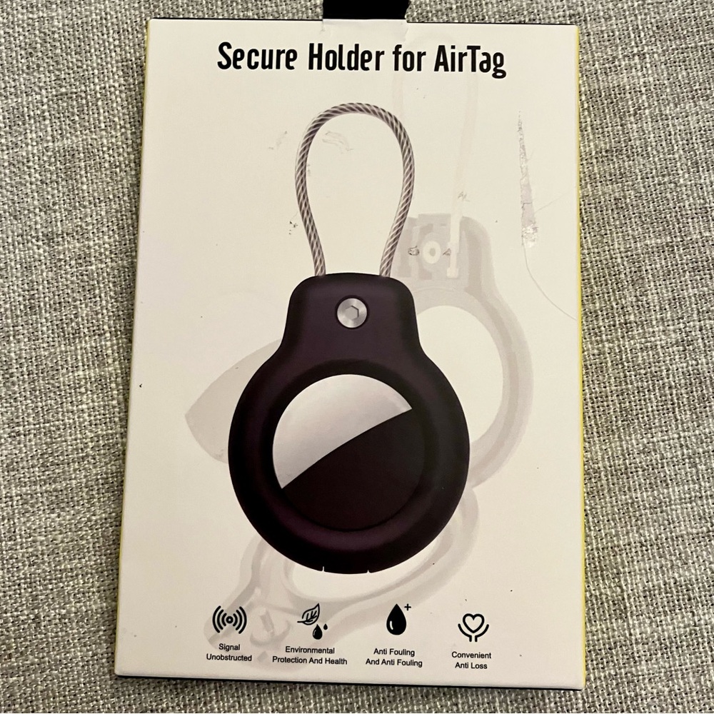 Black Secure Holder for AirTag, 3-pack - NWT
